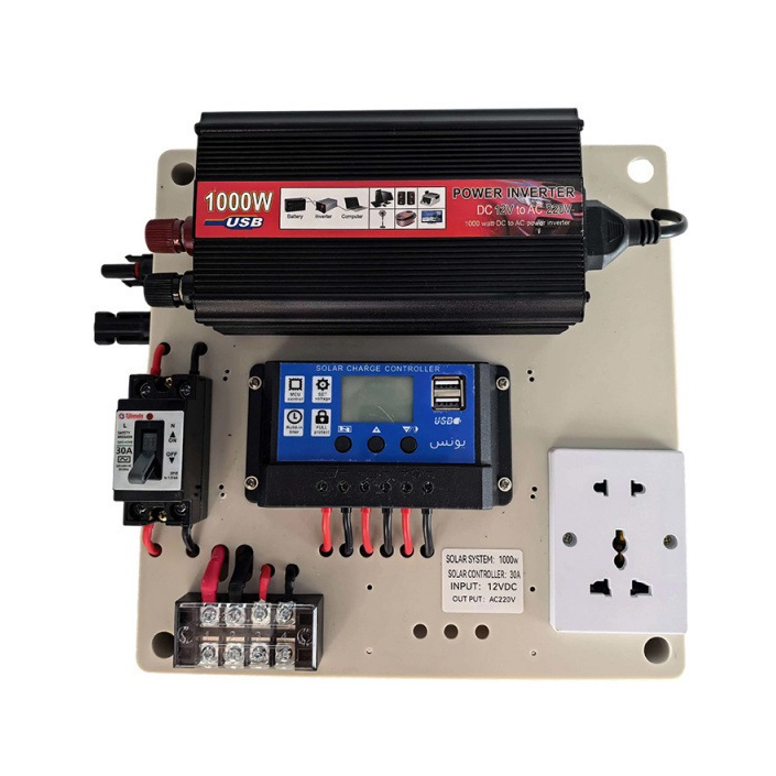ชุดนอนนา 1000W โซล่าเซลล์ 12V/220V พร้อมแบตเตอรี่และแผงโซล่าเซลล์