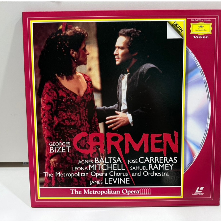 2LD แอลดี แผ่นเลเซอร์ดิสก์  CARMEN - Met Opera House - Agnes Balsa - LASERDISC - EX cond ...    (J1D