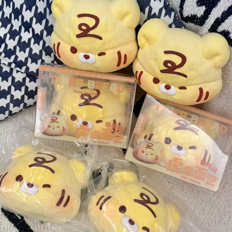 ( พร้อมส่ง ) Awoo Squishy ไซส์เล็ก สกุชชี่หัวเสือ สีใหม่ล่าสุด งานตามหา คุณภาพดีมาก บีบฟิน บีบมัน สโลว์สมใจ