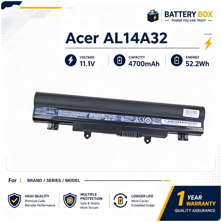 AL14A32 Battery for Acer Aspire E14 E5 Aspire E14 Touch Series Notebook