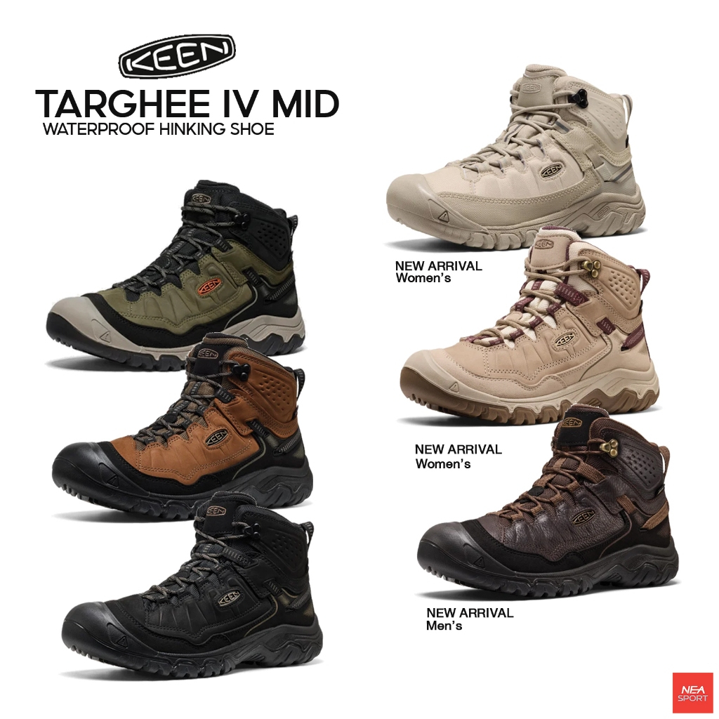 [ลิขสิทธิ์แท้] KEEN Targhee IV Waterproof Hiking Boot [MID] รองเท้าเดินป่า คีน แท้ กิจกรรม สายลุย ชา
