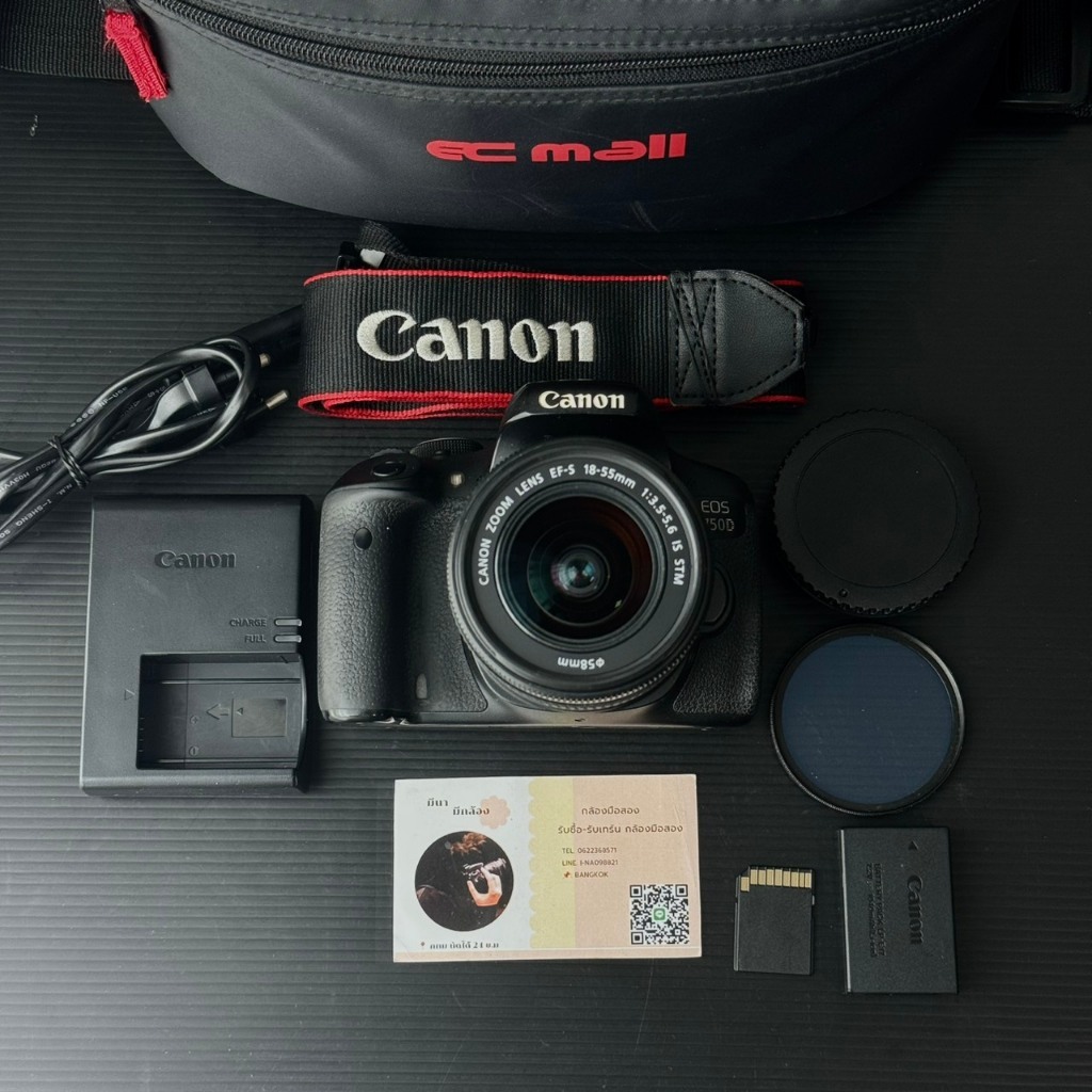 กล้องมือสองถูก CANON EOS 750D พร้อมเลนส์ (มีตำหนิ)