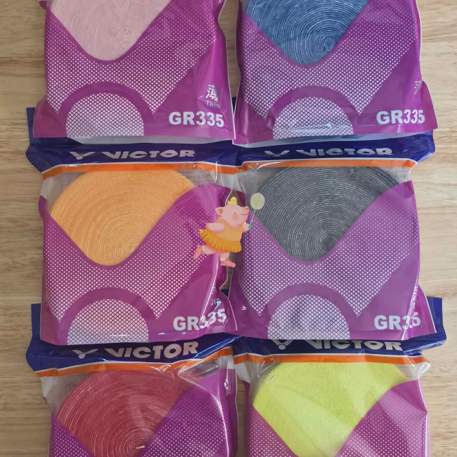 [ของแท้💯 สินค้าพร้อมส่ง] ผ้าพันด้าม Victor GR335 ม้วนใหญ่ มี 7 สีให้เลือก