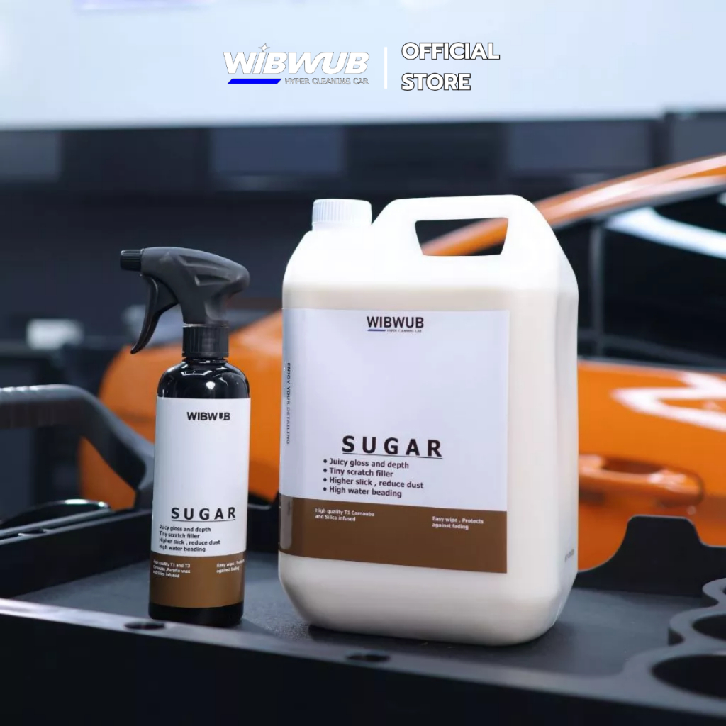 น้ำยาเคลือบสีแบบสเปรย์แวกซ์ (WIBWUB Sugar V.3 ขนาด 5L แถมขวดสเปรย์เปล่า )