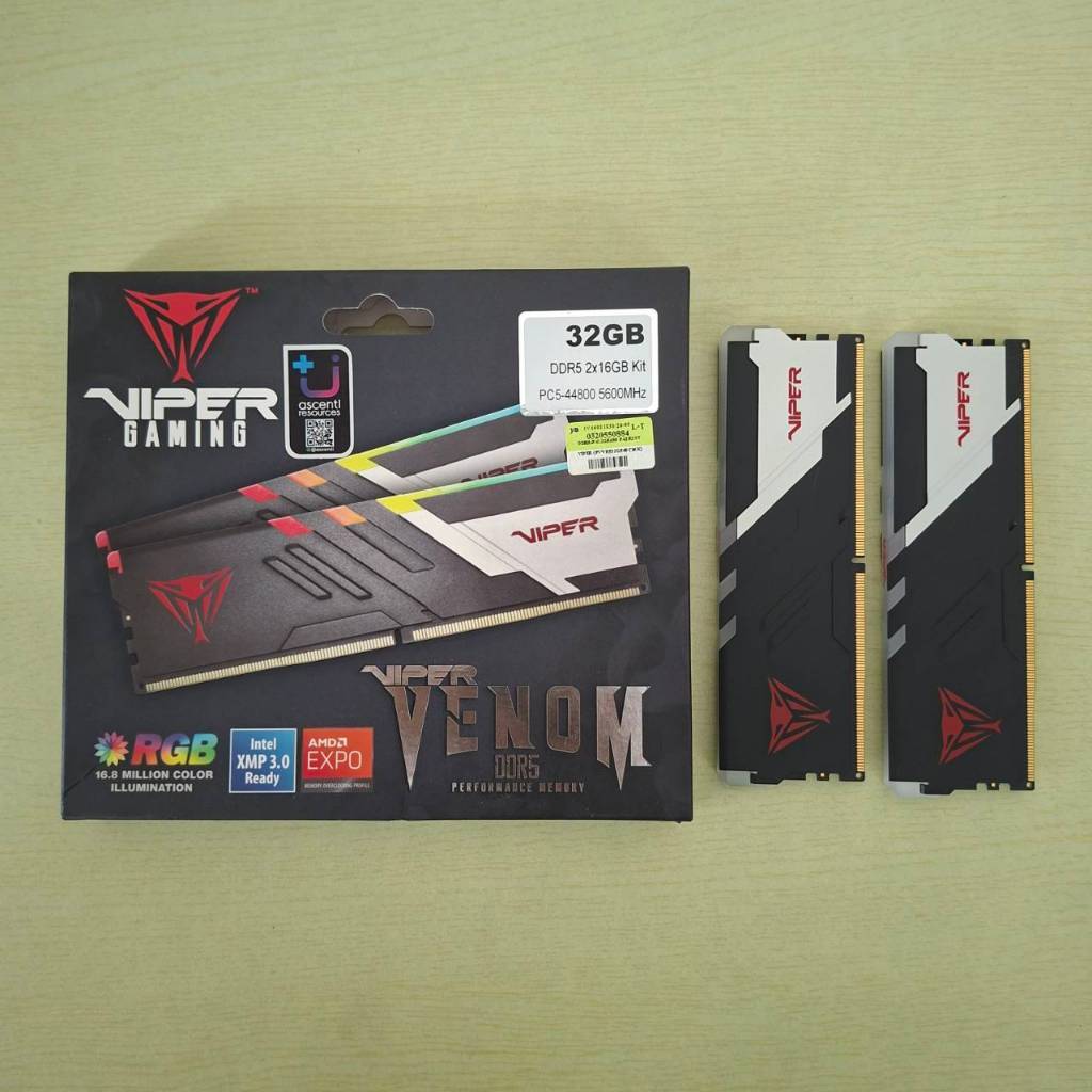[สินค้ามือสอง] PATRIOT VIPER VENOM RGB 32GB (16GBx2) DDR5 5600MHz