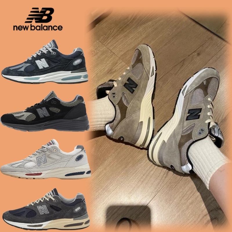 🔥 ของแท้ 💯🎯 New Balance NB 991 V2 รองเท้าวิ่ง ใส่สบาย ทนทาน ข้อต่ำ Unisex