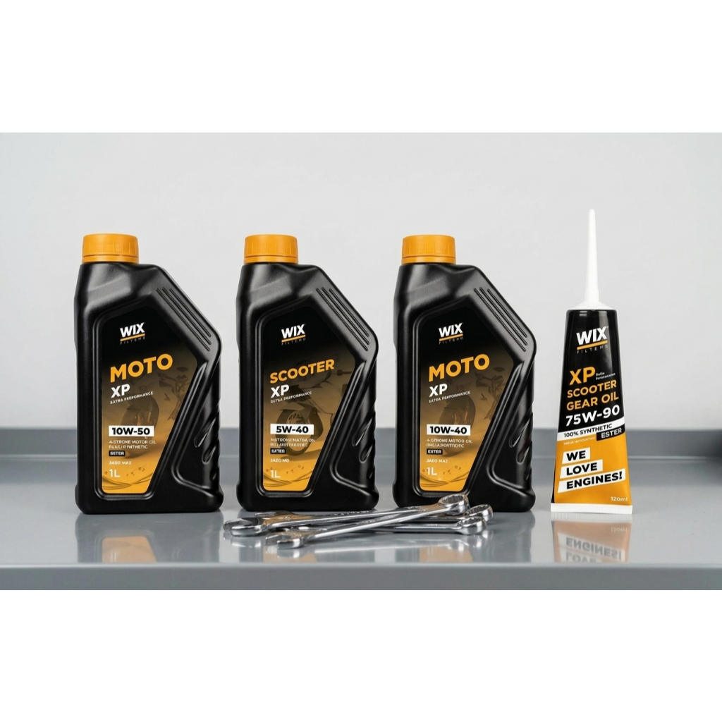 Wix Moto XP 10W40 10W-50 scooter 5W-40 ester 0.8 L 1 ลิตร น้ำมันเครื่อง มอเตอร์ไซต์ สังเคราะห์แท้ 10