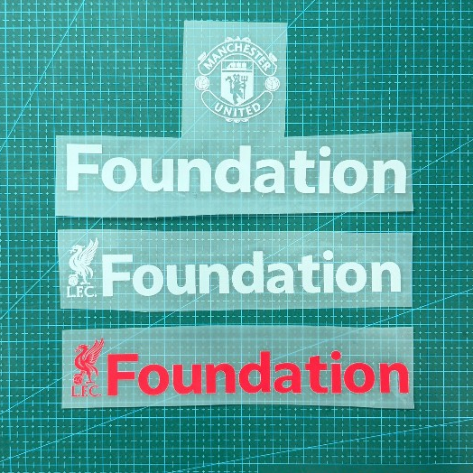 FOUNDATION UCL 2026  สำหรับ ไว้ติดล่างเบอร์เสื้อ รายการแข่งบอลถ้วยยูฟ่า