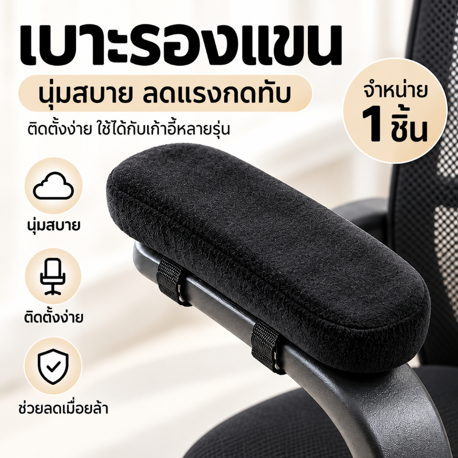เบาะรองแขน หัวเข็มขัดคงที่หน่วยความจําโฟมเก้าอี้ที่วางแขน เบาะรองนั่งรถเข็น
