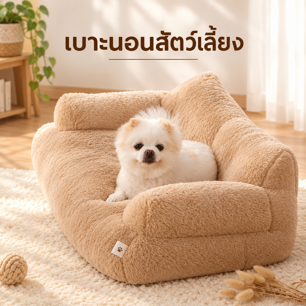 🌵 โซฟาคู่รัก เบาะสัตว์เลี้ยง2-in-1 ใช้ในรถได้ ที่นอนหมา เตียงหมา ที่นอนเเมว เตียงเเมว คอก โซฟาแมว 🌵