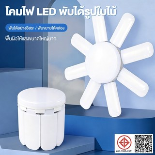 หลอดไฟ LED ทรงใบพัด ประหยัดพลังงานไฟ ปรับมุมโคมไฟได้ Deformable lamp พับเก็บได้