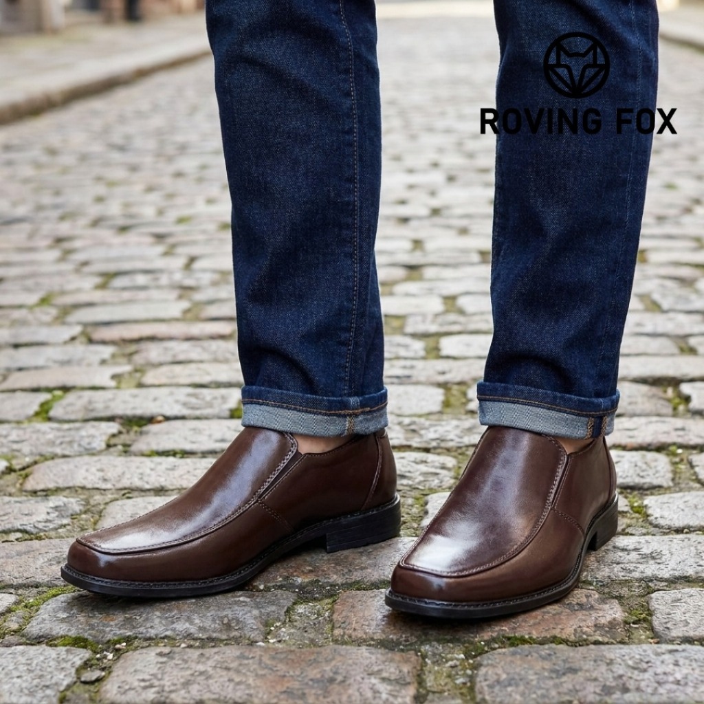 Roving Fox حذاء رجالي جلد سليب أون — صورة 2