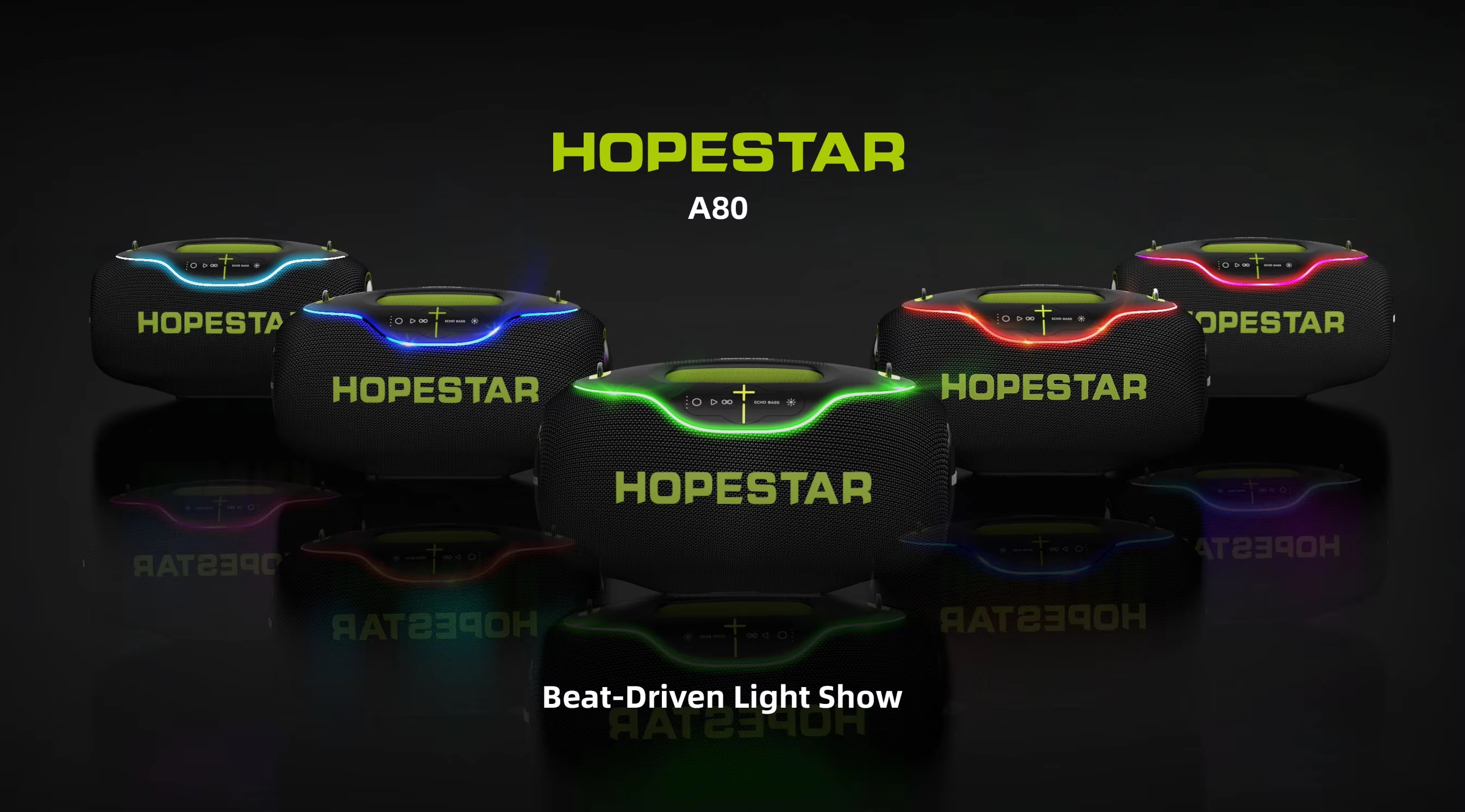 HOPESTAR A80 ลำโพงบลูทูธ 350W |ไมค์ลอย 1ตัว | กันน้ำ IPX6 | ปรับเบส 3 โหมด ของแท้ประกันศูนย์ไทย 1ปี - รายละเอียดสินค้า 1