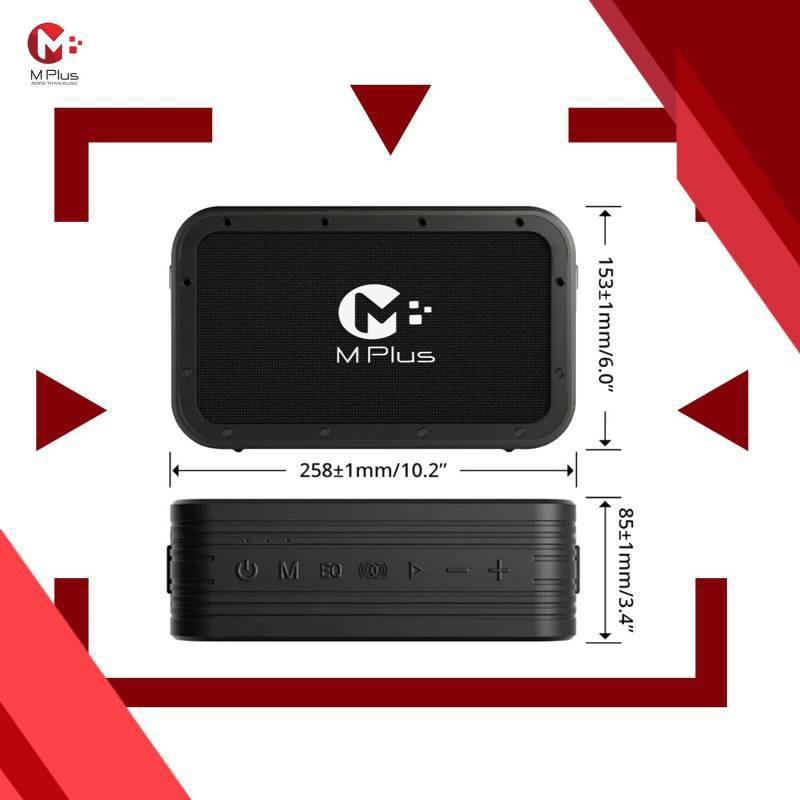 MPLUS ลำโพงบลูทูธ 120W รุ่น M1 PRO พลังเสียงใหญ่เกินตัว พร้อมสายสะพาย กันน้ำ IPX5 ประกันศูนย์ไทย 1ปี - รายละเอียดสินค้า 2