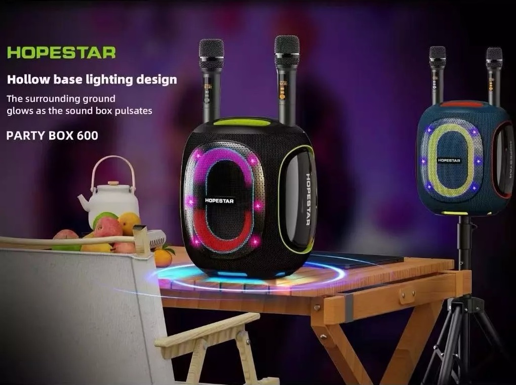 HOPESTAR ลำโพงบลูทูธ 300วัตต์ รุ่น Partybox 600 ไมค์ลอย 2ตัว กันน้ำ IPX5 ของแท้ประกันศูนย์ไทย 1ปี - รายละเอียดสินค้า 4