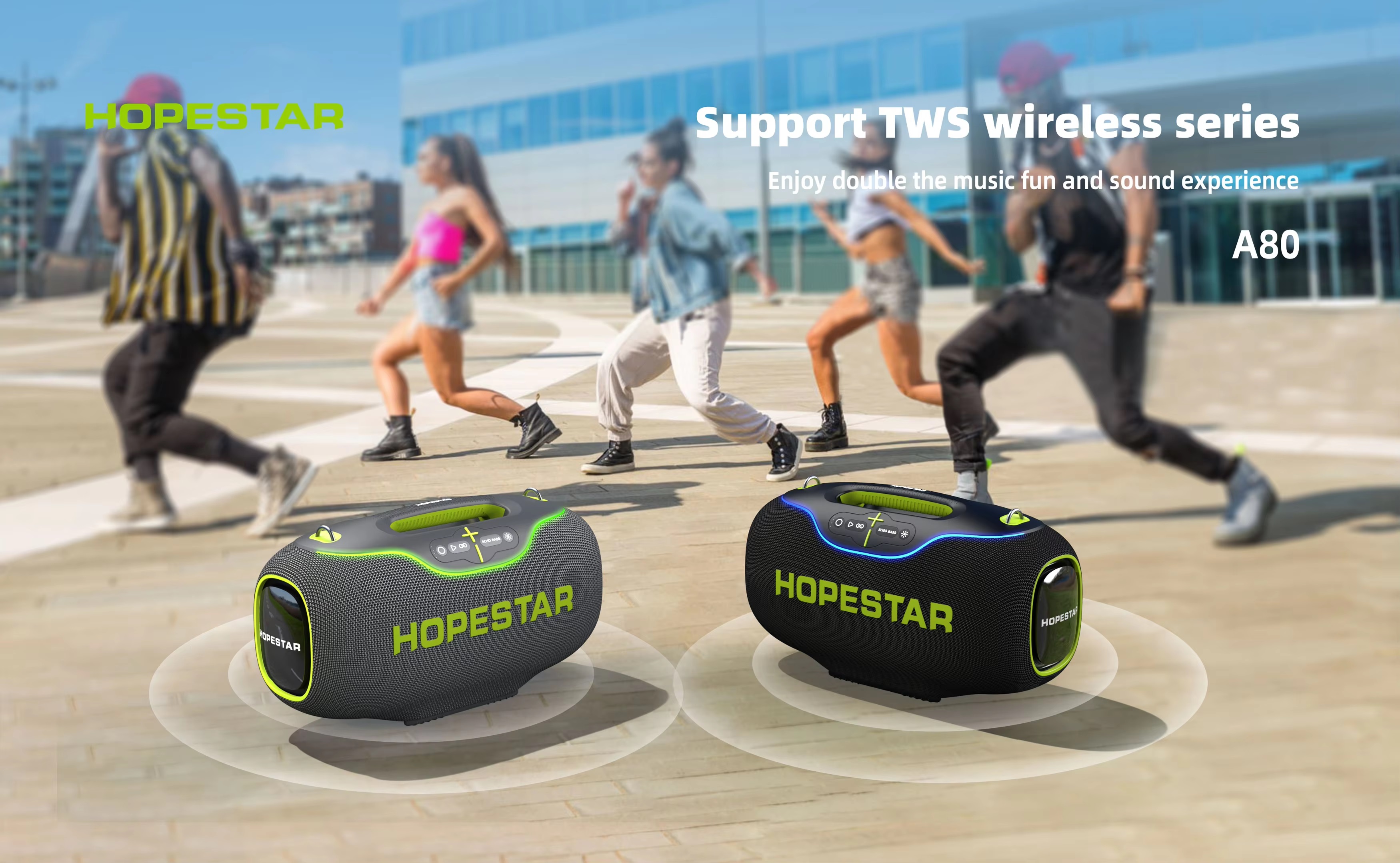 HOPESTAR A80 ลำโพงบลูทูธ 350W |ไมค์ลอย 1ตัว | กันน้ำ IPX6 | ปรับเบส 3 โหมด ของแท้ประกันศูนย์ไทย 1ปี - รายละเอียดสินค้า 6