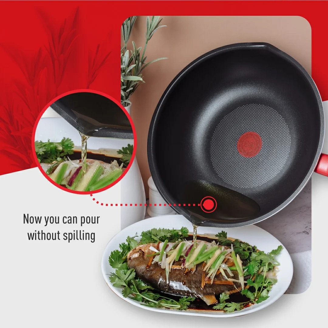 Tefal CW ชุดกระทะ So Chef รุ่น G135S295 2 ชิ้น กระทะก้นแบน 24 ซม. และก้นลึก 28 ซม. - รายละเอียดสินค้า 3