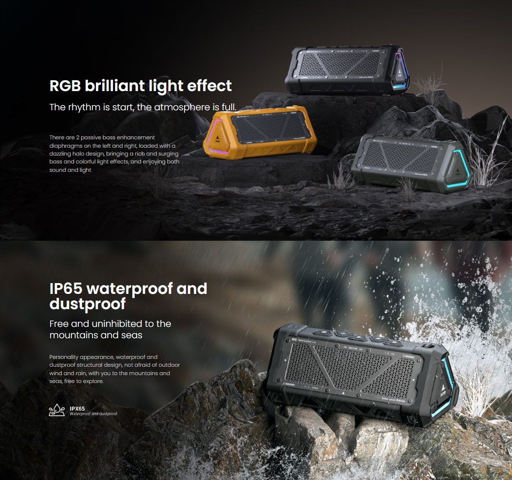 MLOVE ลำโพงบลูทูธพกพา รุ่น P3 | เสียงชัดคุณภาพ Bluetooth Codec AAC กันน้ำ IPX65 ประกันศูนย์ไทย 1ปี - รายละเอียดสินค้า 4