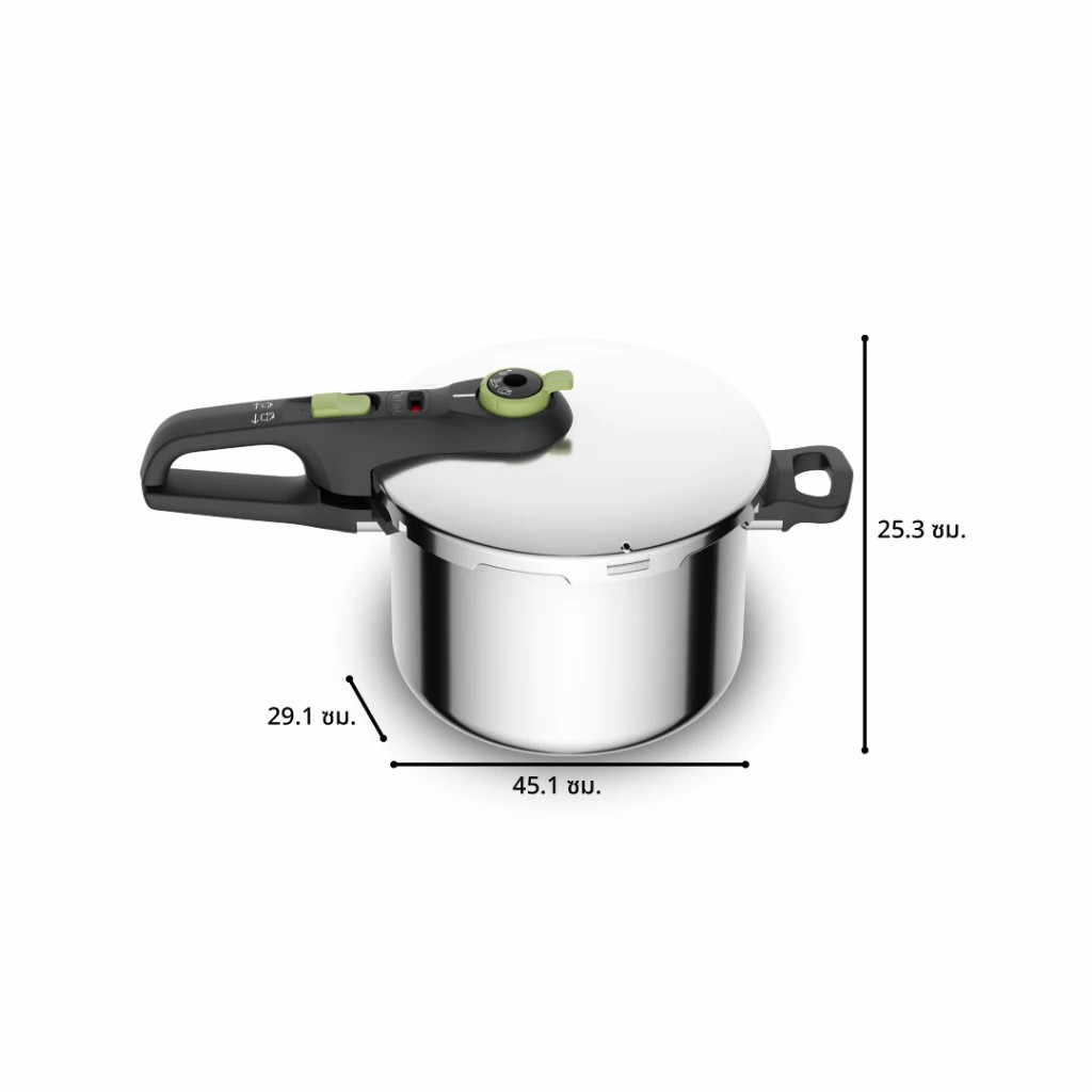 Tefal หม้ออัดแรงดัน ความจุ 6 ลิตร รุ่น Secure Trendy CW-P2580702 หม้อตุ๋นด่วน - รายละเอียดสินค้า 3
