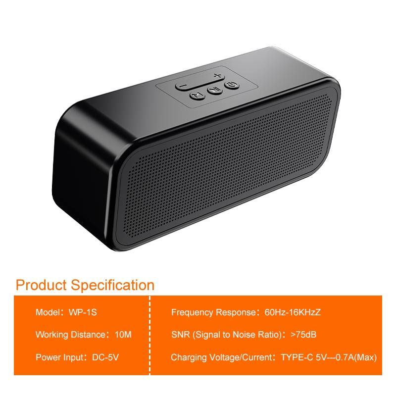 d-power ลำโพงบลูทูธกันน้ำ WaterProof รุ่น WP-1S กันน้ำระดับ IPX7 รองรับทรูไวเลส เชื่อมต่อเป็นคู่ได้ - รายละเอียดสินค้า 17