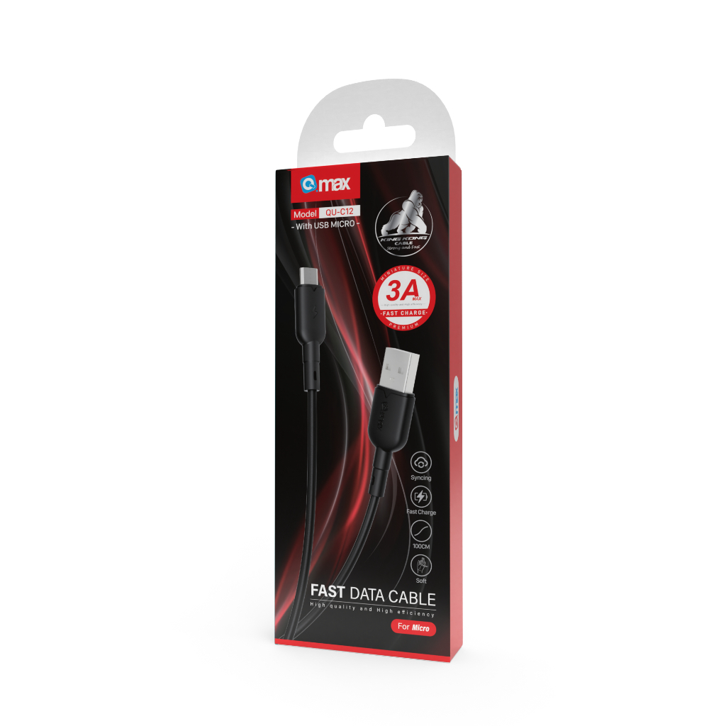 d-power สายชาร์จเร็ว 3AMax รุ่น QU-C12 / CB-C02 | USB to IP, Type-C, Micro ยาว1เมตร Qmax - รายละเอียดสินค้า 24