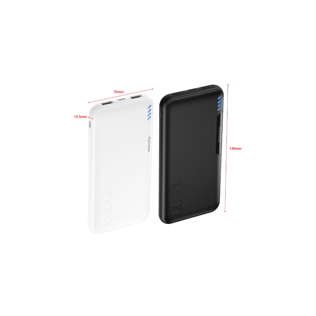 d-power แบตสำรอง รุ่น GC103LED Power Bank 10,000 mAh พาวเวอร์แบงค์ ชาร์จ Type C วัสดุ ABS แข็งแรง - รายละเอียดสินค้า 11