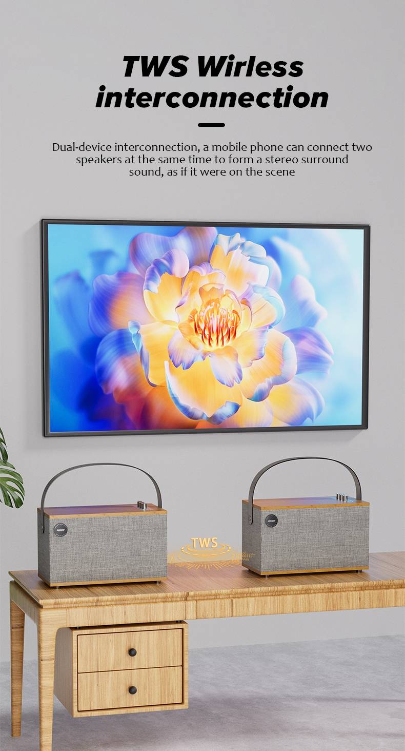d-power ลำโพงไม้เรโทร The Three | Bluetooth 60W รองรับไมค์ เบสแน่น รับประกันศูนย์ 1ปี - รายละเอียดสินค้า 26
