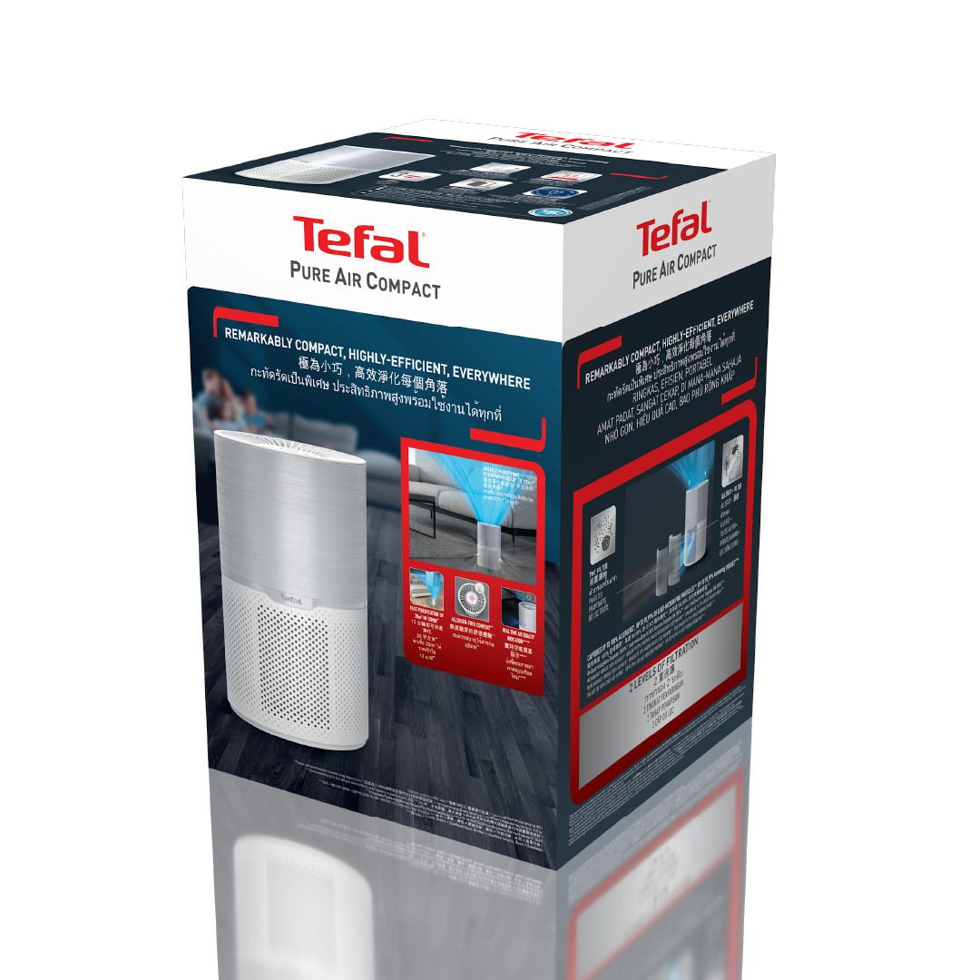 Tefal เครื่องฟอกอากาศ Air Pure Compact รุ่น PT2210T0 ขนาด 57 ตารางเมตร (CADR) 220 ตร.ม./ชม.กรองฝุ่น PM2.5 - รายละเอียดสินค้า 7