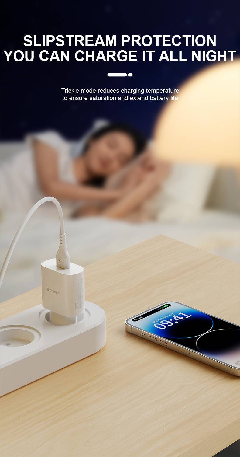 d-power หัวชาร์จด่วน 18W รุ่น QA-18 | Fast Charger Quick Charge 3.0 ขาปลั๊กกลม USB-A มอก. - รายละเอียดสินค้า 16