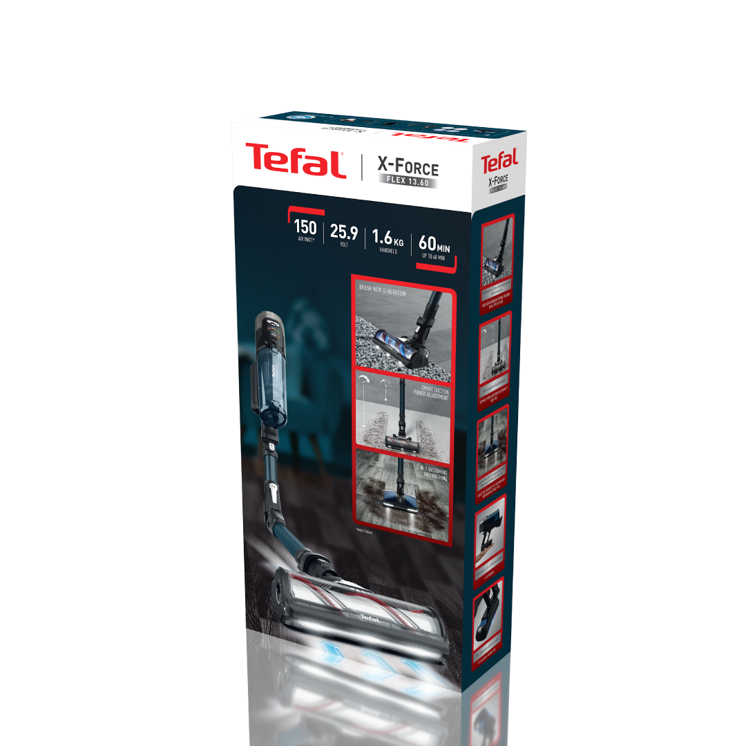 [ผ่อน0%] Tefal TY9AD2WO เครื่องดูดฝุ่นไร้สาย X-Force 13.60 Aqua แรงดูด 150AW มอเตอร์ 380W - รายละเอียดสินค้า 39
