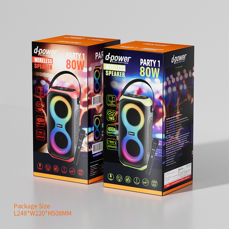 d-power ลำโพงบลูทูธ รุ่น PARTY 1 กำลังขับ 80 วัตต์ ฟรีไมค์ลอย1ตัว เสียงดังชัด เบสแน่น ประกัน 1ปี - รายละเอียดสินค้า 24
