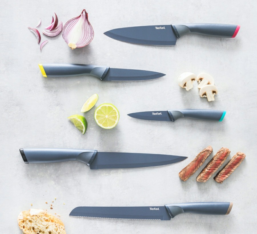Tefal CW-Fresh Kitchen มีดทำอาหารสแตนเลส เคลือบไทเทเนียม 9/12 ซม. พร้อมปลอกมีด (Titanium Reinforced Coating) - รายละเอียดสินค้า 5