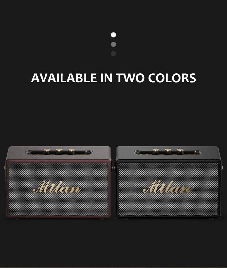 d-power BOM-79 Milan ลำโพงบลูทูธสไตล์เรโทร 40W เชื่อมต่อ TWS รองรับไมค์โครโฟน ประกันศูนย์ - รายละเอียดสินค้า 36