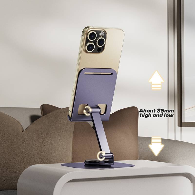 d-power แท่นวางมือถือ โลหะ หมุน 360° พับเก็บได้ สีม่วง รุ่น PH-03 - รายละเอียดสินค้า 14