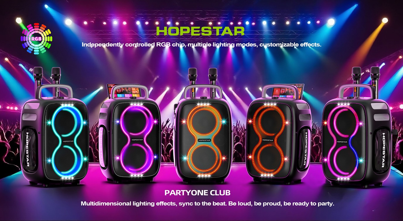 [ผ่อน0%]HOPESTAR PARTYONE CLUB ลำโพงบลูทูธ 650W ไมค์คู่ไร้สาย เบสหนัก AI SoundBoost ประกันศูนย์ 1ปี - รายละเอียดสินค้า 2