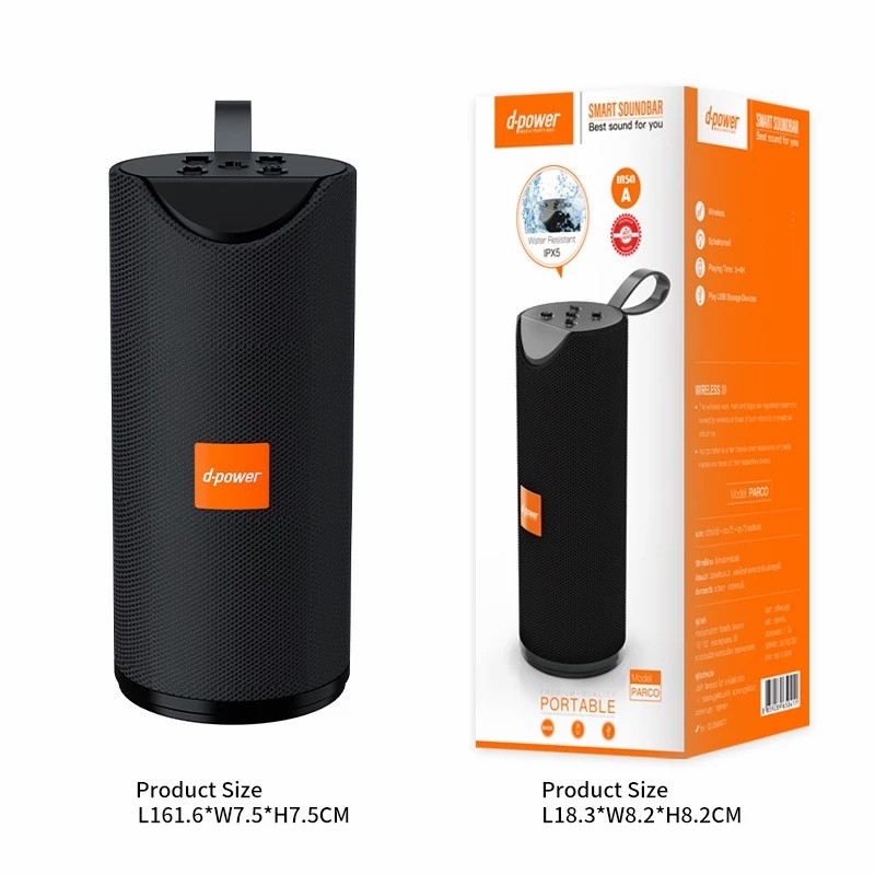 d-power Bluetooth Speaker Parco 10W. ลำโพงบลูทูธ ตั้งโต๊ะ ตัวเล็ก เสียงดี พกพาสะดวก รับประกัน 1 ปี - รายละเอียดสินค้า 3