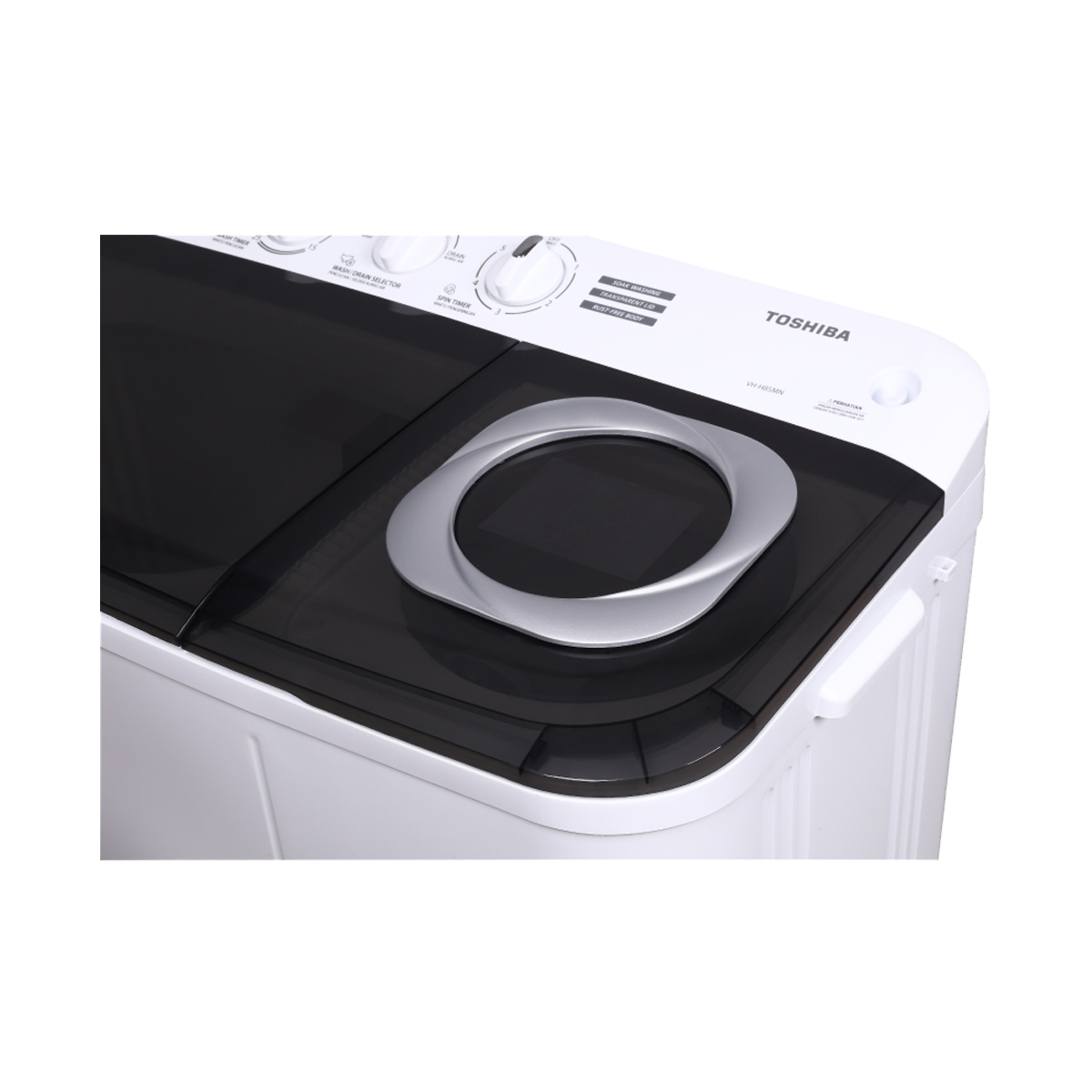 TOSHIBA เครื่องซักผ้า 2 ถัง 7.5 กก. รุ่น VH-H85MT ฝาโปร่งใส ฟังก์ชันแช่ผ้า 20 นาที ตัวถังโพลิเมอร์ - รายละเอียดสินค้า 93