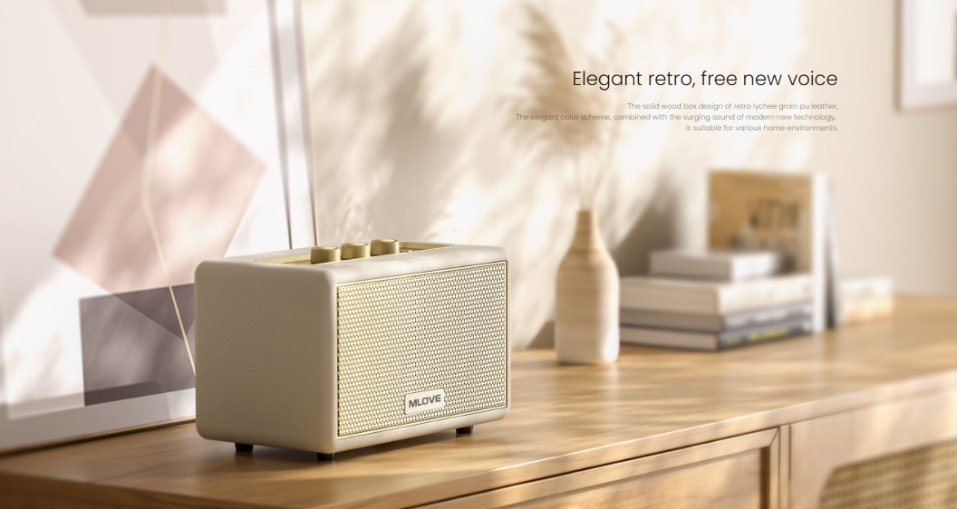 Mlove ลำโพงบลูทูธ รุ่น A200 — Retro Premium เสียงดี เบสแน่น ปรับโทนเสียงได้ ของแท้ประกันศูนย์ไทย 2ปี - รายละเอียดสินค้า 7