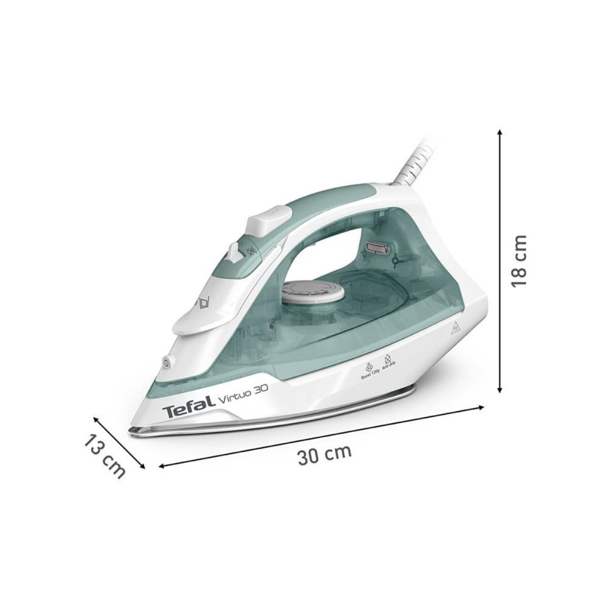 Tefal เตารีดไอน้ำ 2000W รุ่น FV2C42T0 หน้าเซรามิก รีดลื่น ไอน้ำแรง ขจัดรอยยับง่าย รับประกัน 2ปี - รายละเอียดสินค้า 17
