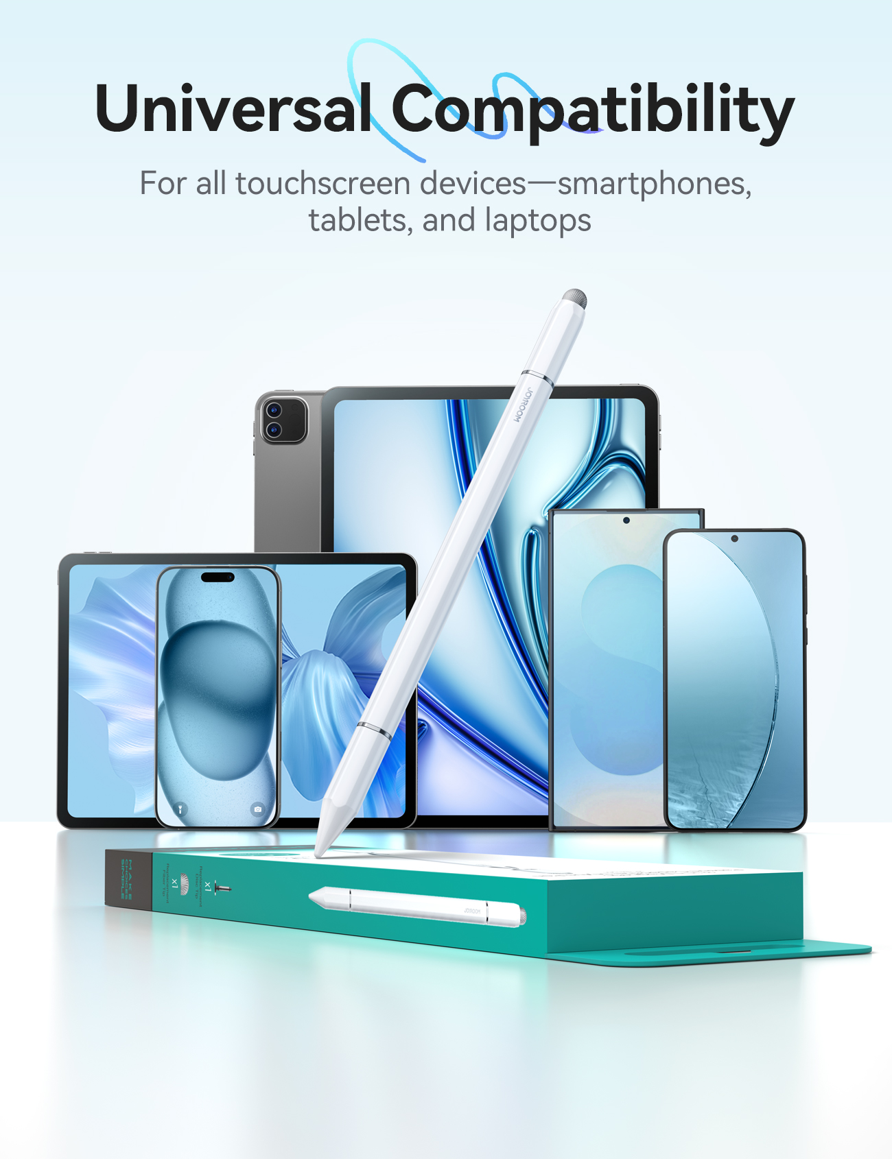 JOYROOM รุ่น JR-BP561  3in 1ปากกา All tablets & phonesหน้าจอสัมผัส เลื่อน สัมผัสง่า ปากการุ่นนี้รองรับทุกรุ่น - รูปที่ 5