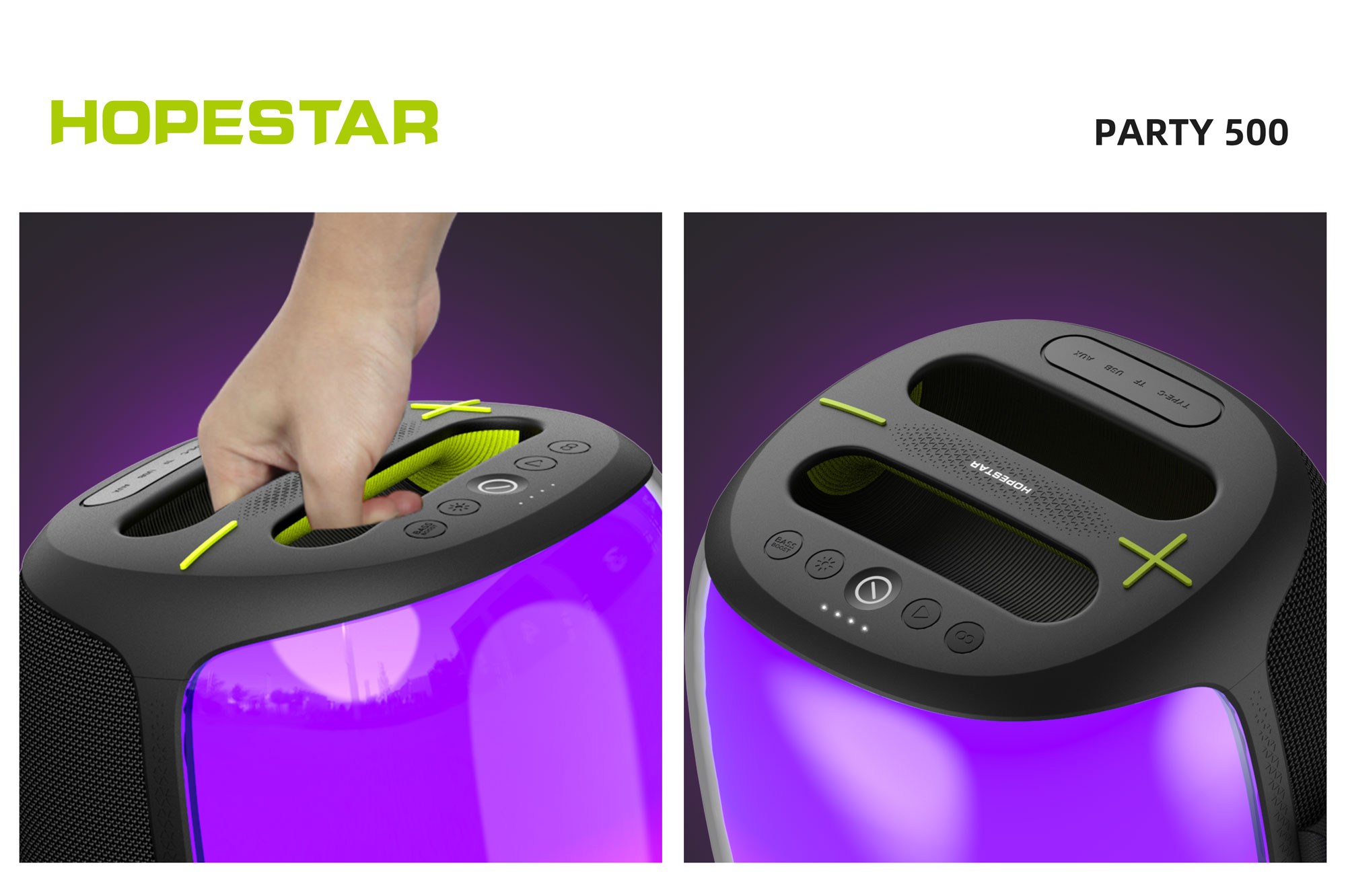 Hopestar PARTY 500 – ลำโพงบลูทูธปาร์ตี้ 100W พร้อมไมค์คู่ไร้สาย ของแท้ประกันศูนย์ไทย 1ปี - รายละเอียดสินค้า 3