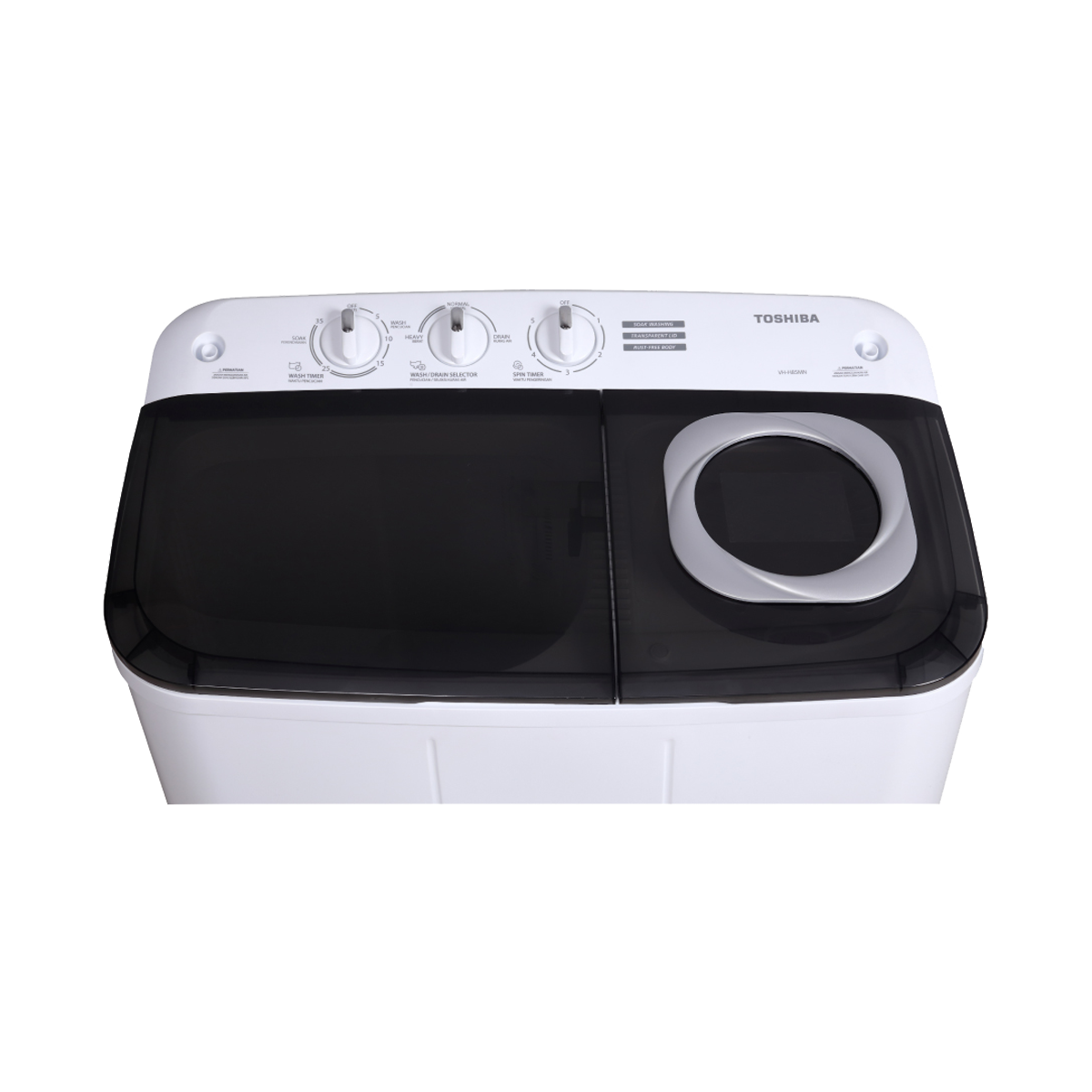 TOSHIBA เครื่องซักผ้า 2 ถัง 7.5 กก. รุ่น VH-H85MT ฝาโปร่งใส ฟังก์ชันแช่ผ้า 20 นาที ตัวถังโพลิเมอร์ - รายละเอียดสินค้า 94