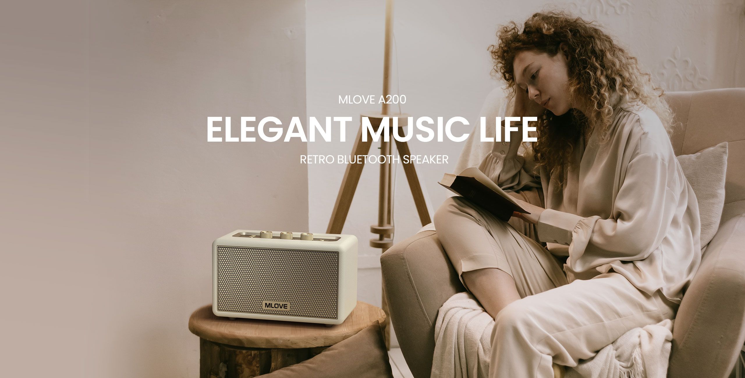 Mlove ลำโพงบลูทูธ รุ่น A200 — Retro Premium เสียงดี เบสแน่น ปรับโทนเสียงได้ ของแท้ประกันศูนย์ไทย 2ปี - รายละเอียดสินค้า 1