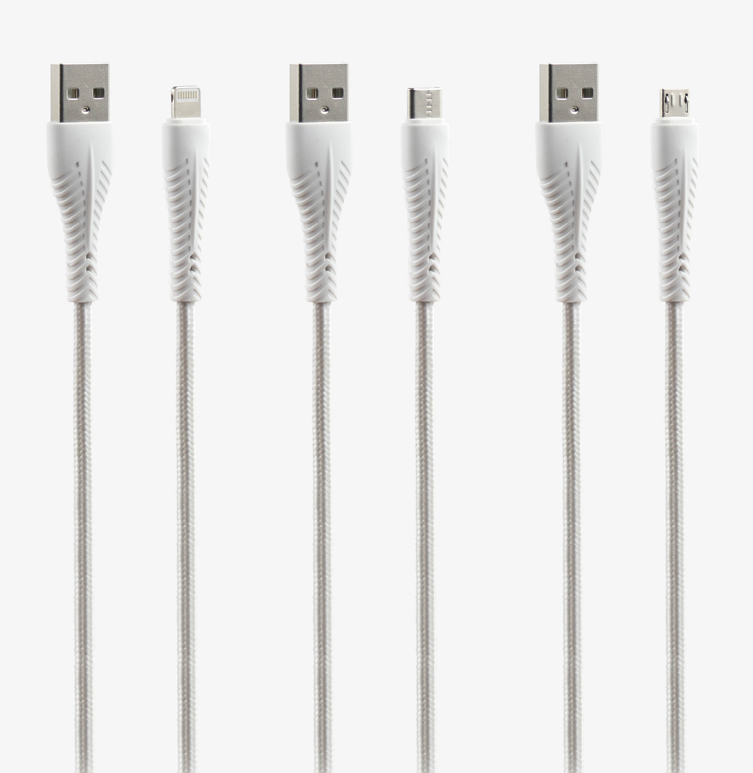 d-power สายชาร์จเร็ว 3A รุ่น U13 สายถักไนลอนเกรด A ทนทาน ถ่ายโอนข้อมูลไว ยาว 1 เมตร (Micro / Type-C / IP) - รายละเอียดสินค้า 1