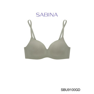 SABINA BRALESS เสื้อชั้นใน รุ่น PRETTY PERFECT (ไร้โครง) รหัส SBU9100GD สีเขียวเข้ม