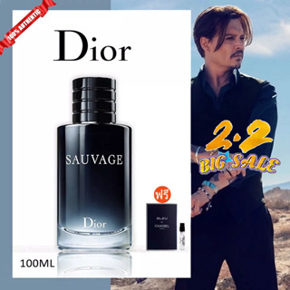 น้ำหอม 💯ของแท้ Dior Sauvage Eau De Toilette EDT/EDP 100ML 🔥ซื้อ 1 แถม 1 เทสเตอร์ขนาด🔥 น้ำหอมผู้ชาย