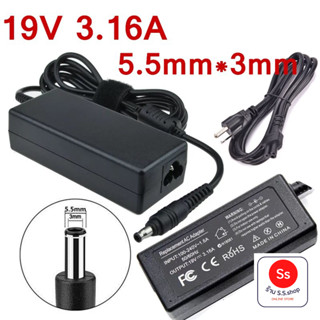 19V 3.16A(5.5*3.0mm) 60W AC Power Supply Charger Adapter For Samsung Laptop Notebook