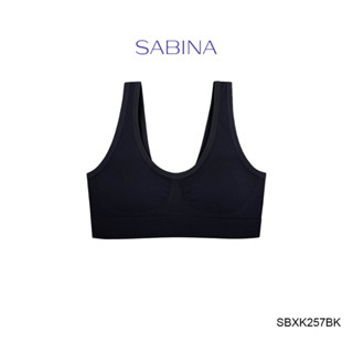 Sabina เสื้อชั้นใน Seamless Fit รุ่น Soft Collection (ไม่มีโครง) รหัส SBXK257BK สีดำ