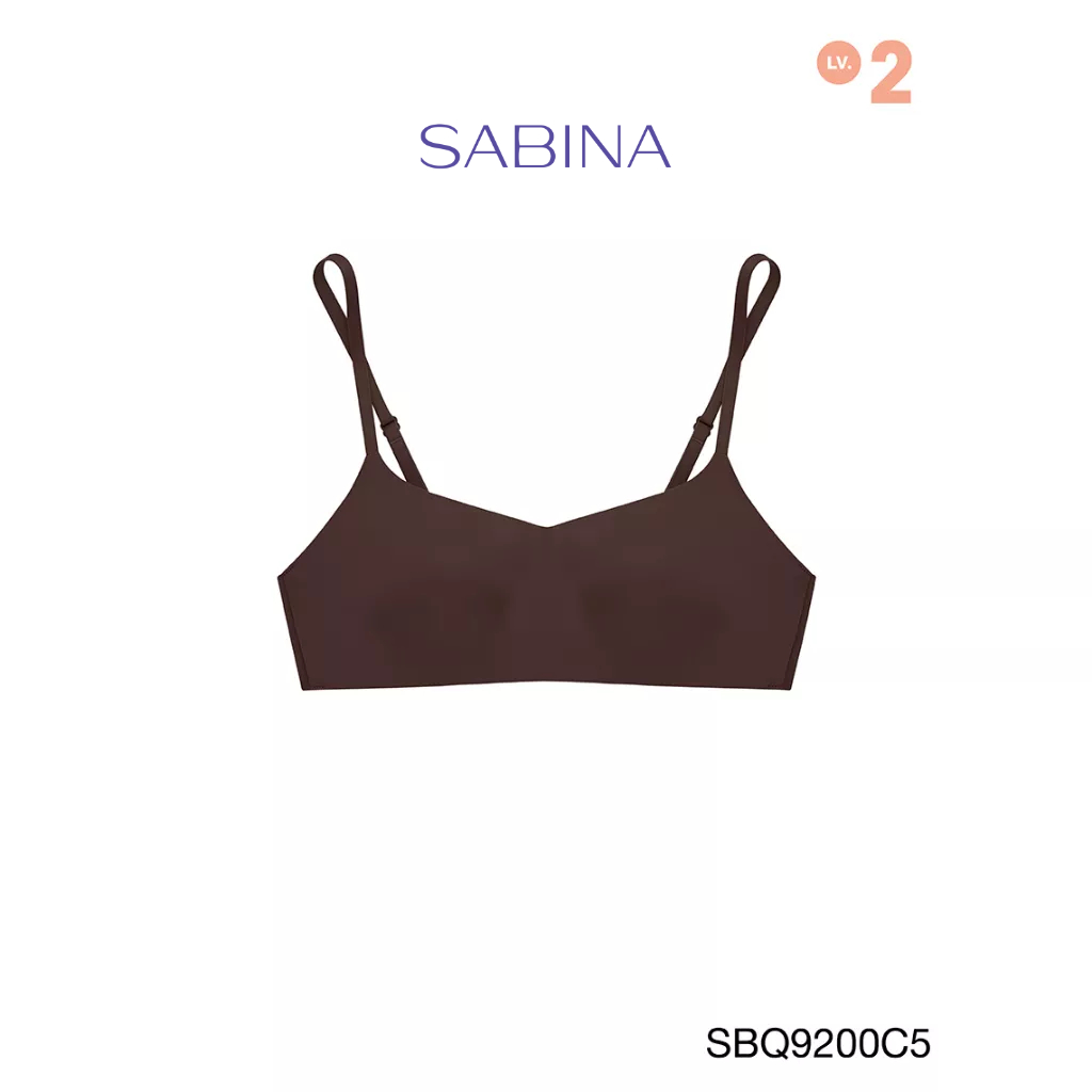 SABINA BRALESS เสื้อชั้นใน Invisible Wire (ไม่มีโครง) รุ่น TWENTY FIVE รหัส SBQ9200C5 สีน้ำตาลโกโก้