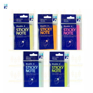 Double A Sticky Note สติ๊กกี้โน้ต Double A ฟิล์มอินเด็กซ์แฟล็กซ์ 3*2 / 3*3 100แผ่น